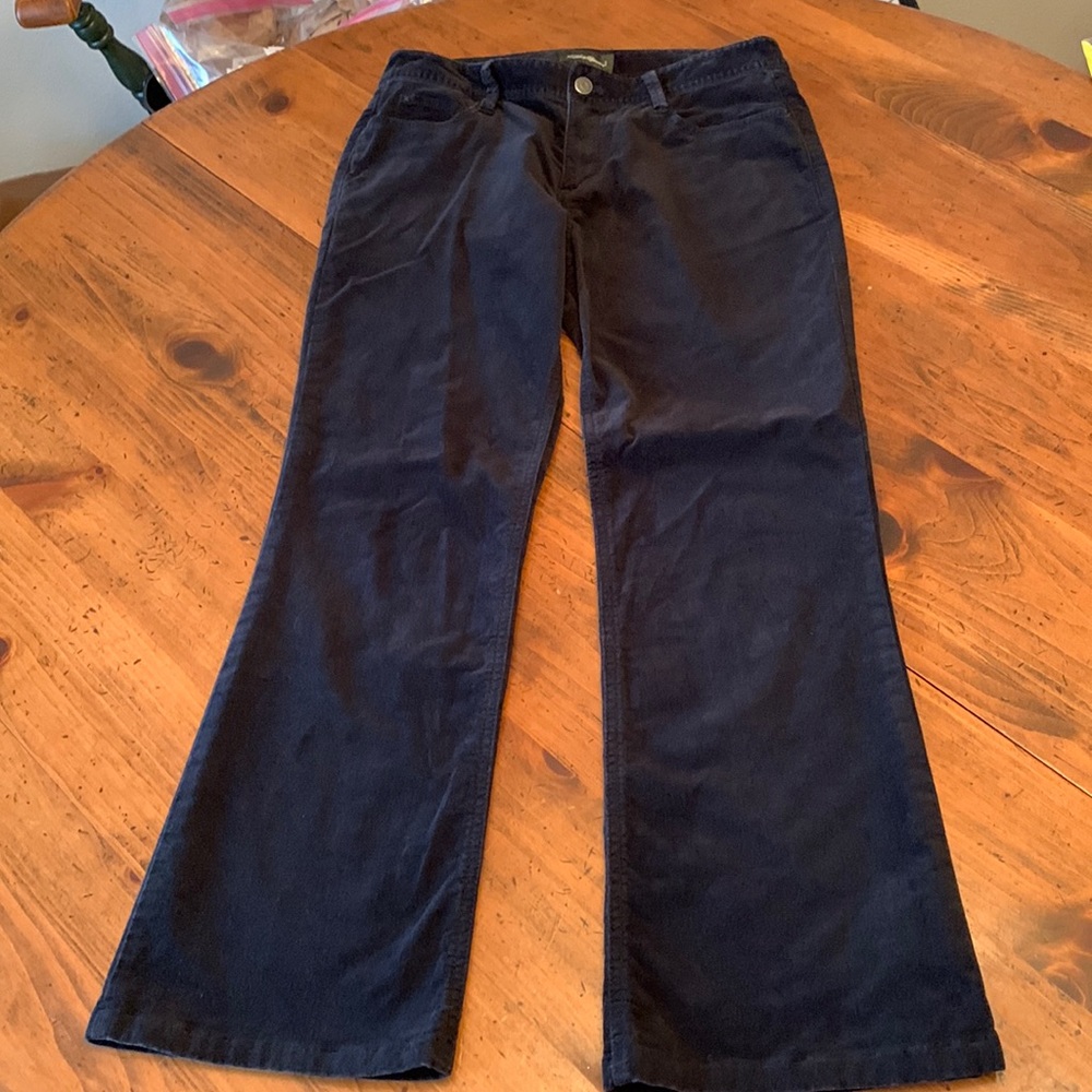 Eddie Bauer Black Velvet Pants size 4